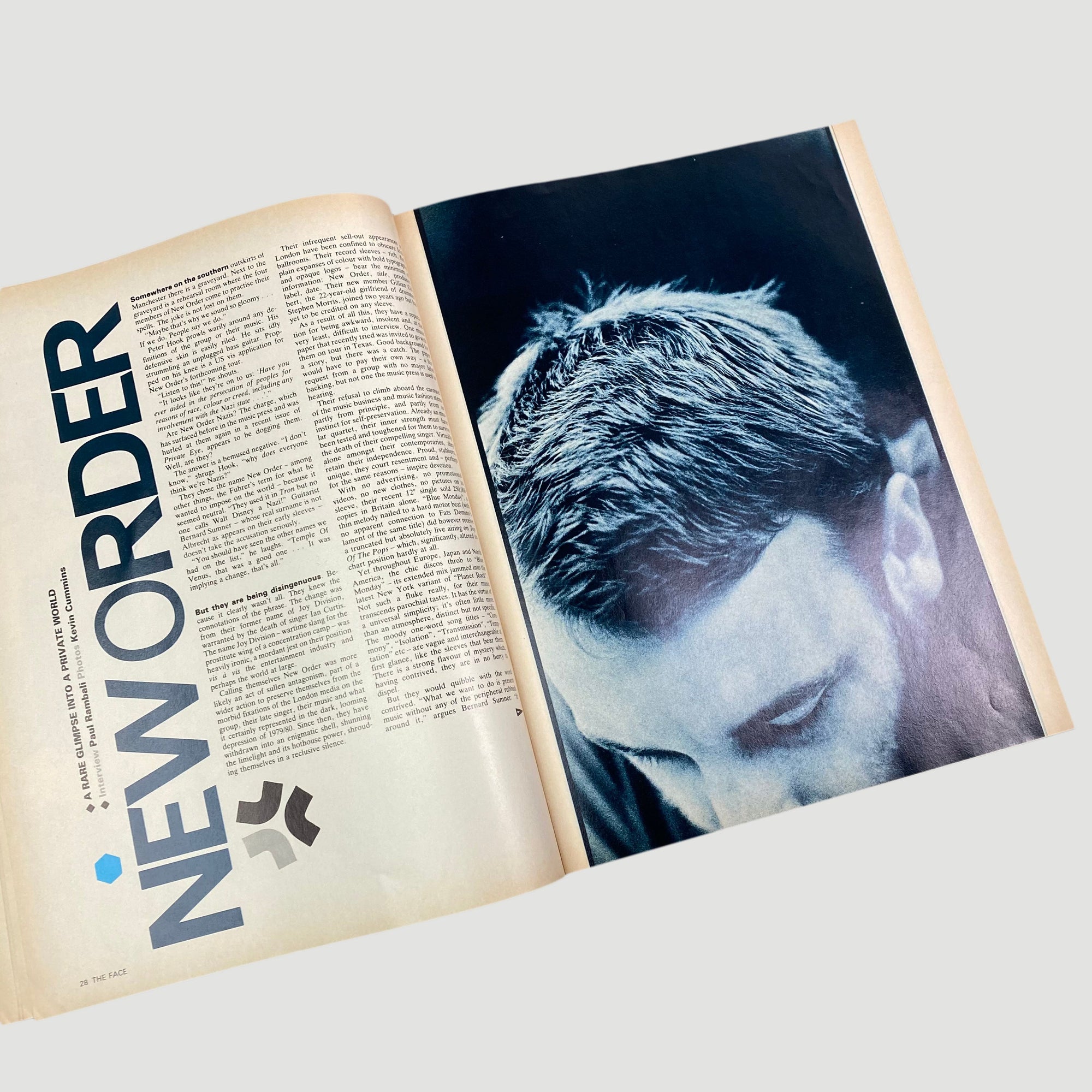 1983 The Face Magazine 'New Order’ Issue