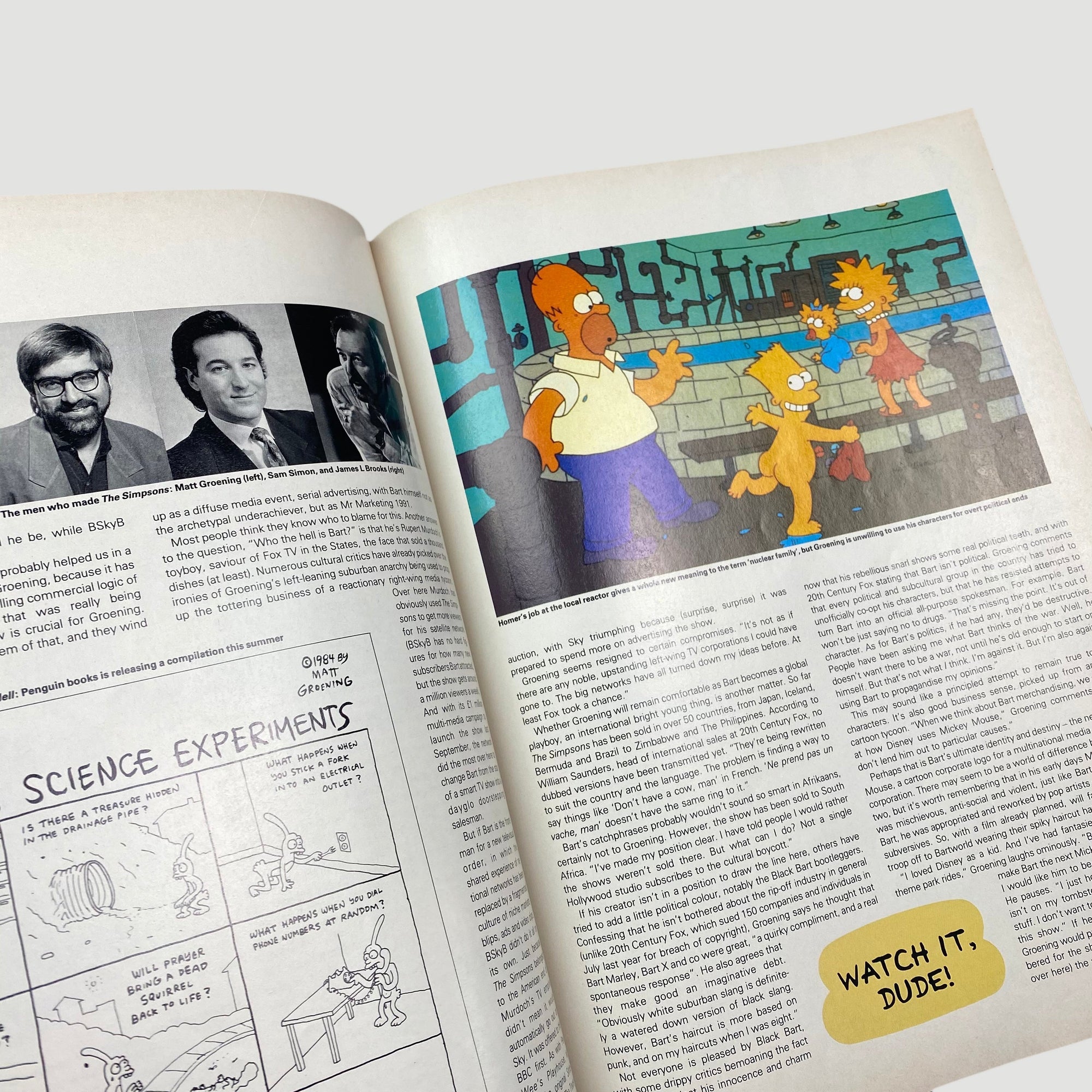 1991 The Face Magazine Bart Simpson Issue