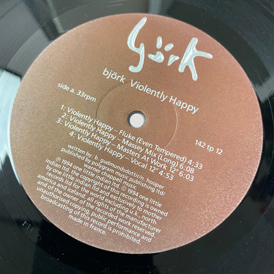 1994 Bjork Violently Happy 12" Single