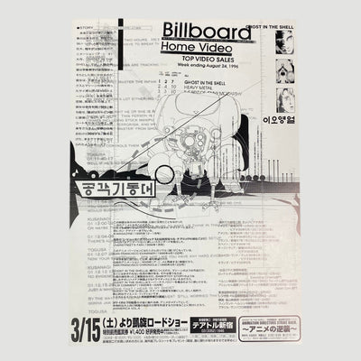 1995 Ghost In The Shell Japanese B5 Poster