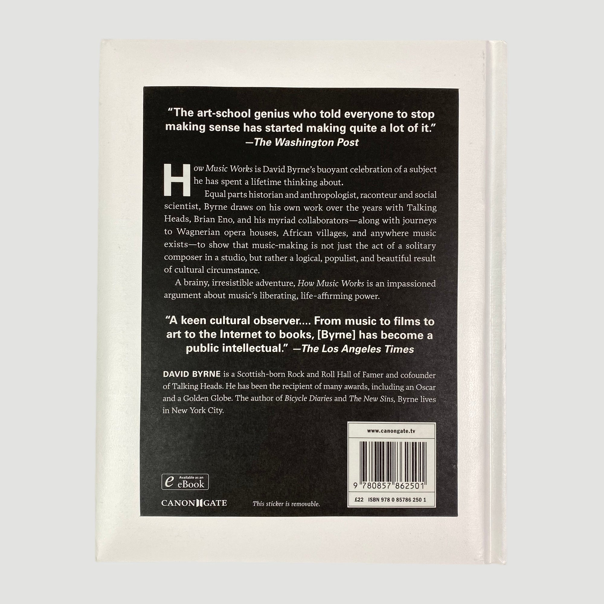 2012 David Byrne 'How Music Works' 1st Edition.