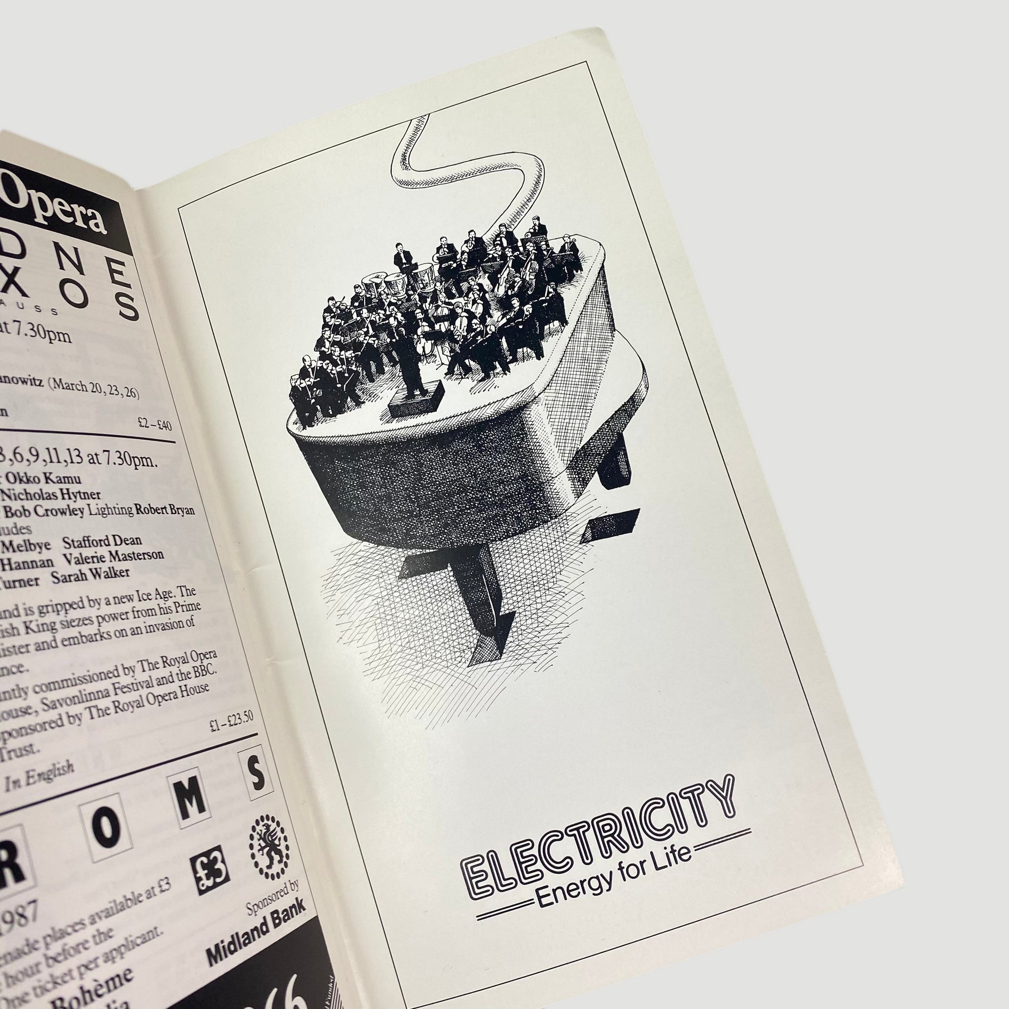 1987 Philip Glass 'Akhnaten' Opera Program