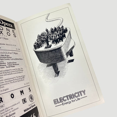 1987 Philip Glass 'Akhnaten' Opera Program