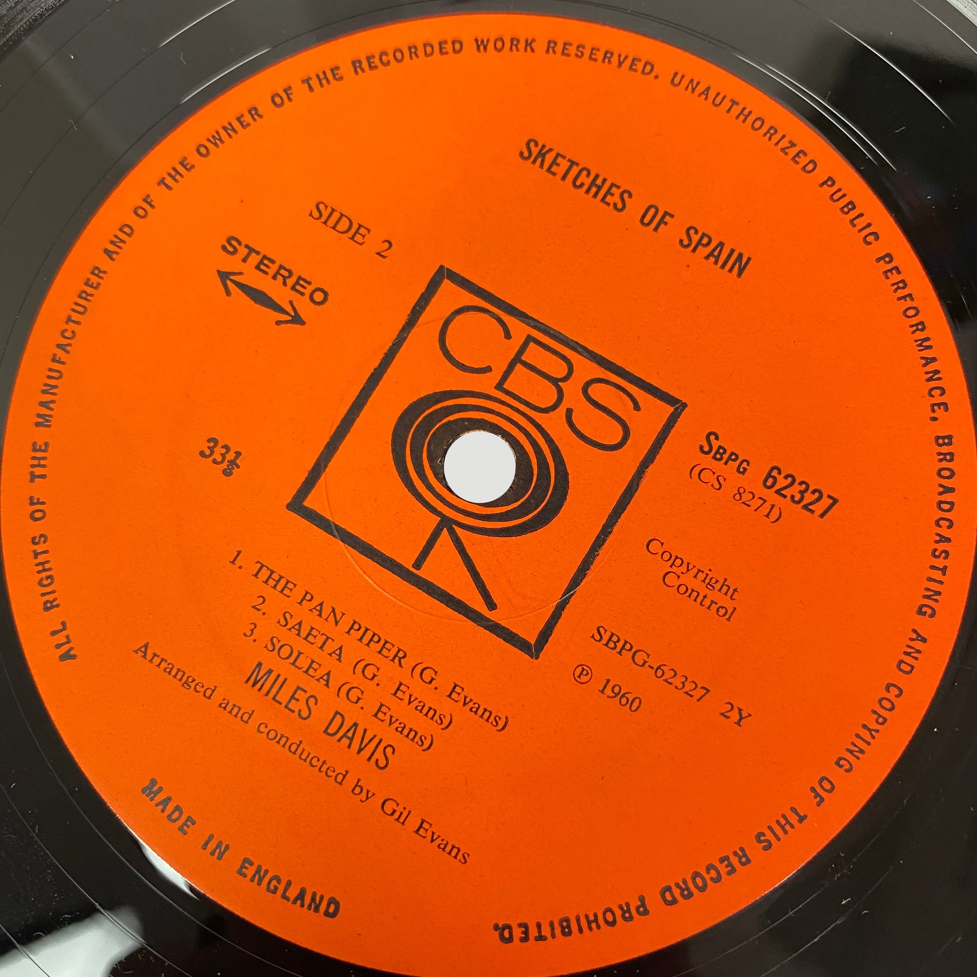 1970 Miles Davis Sketches of Spain LP