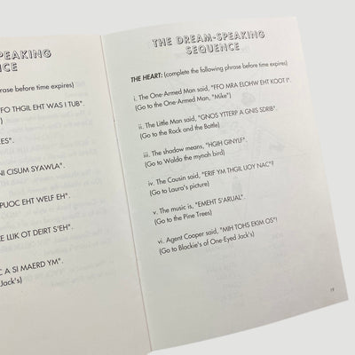 1990 Twin Peaks Murder Mystery Board Game