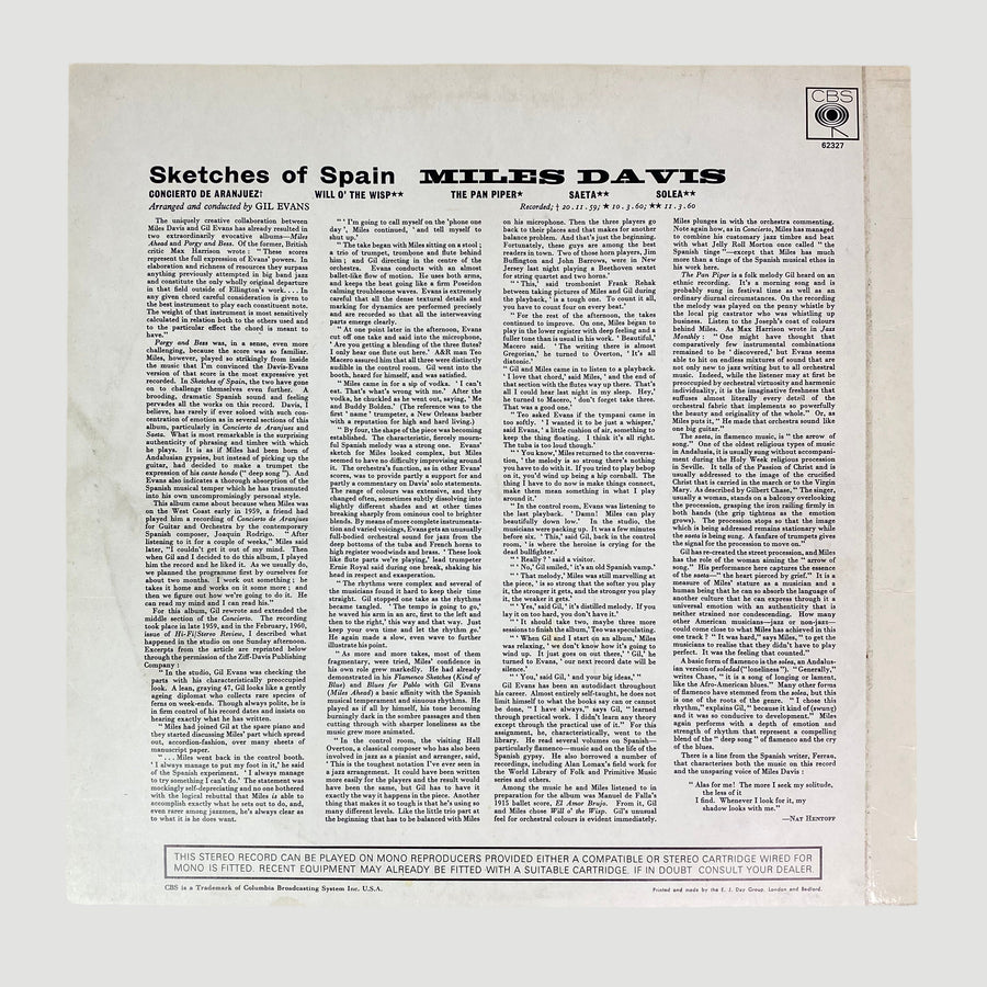 1970 Miles Davis Sketches of Spain LP