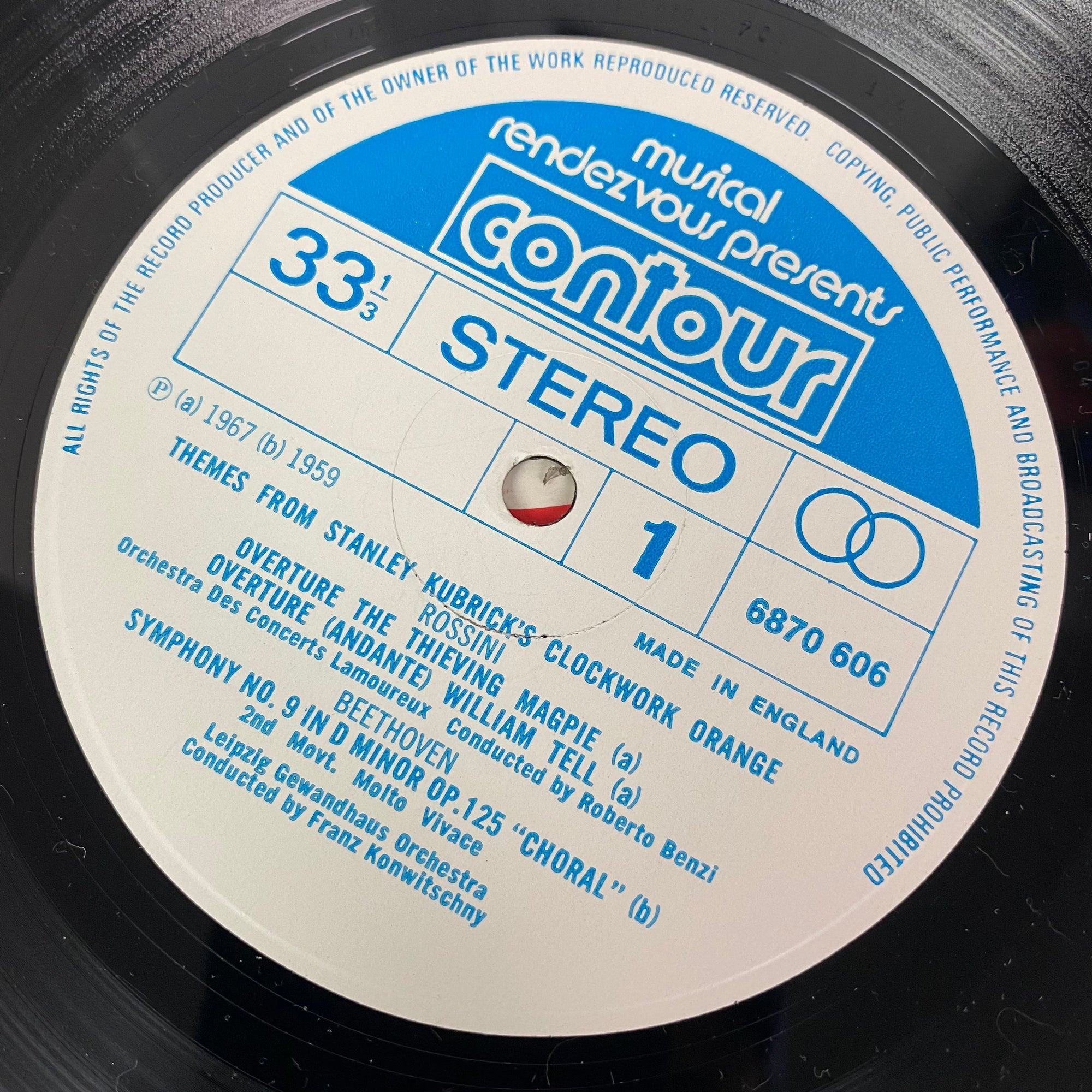 1972 Stanley Kubrick's 'A Clockwork Orange' Soundtrack LP