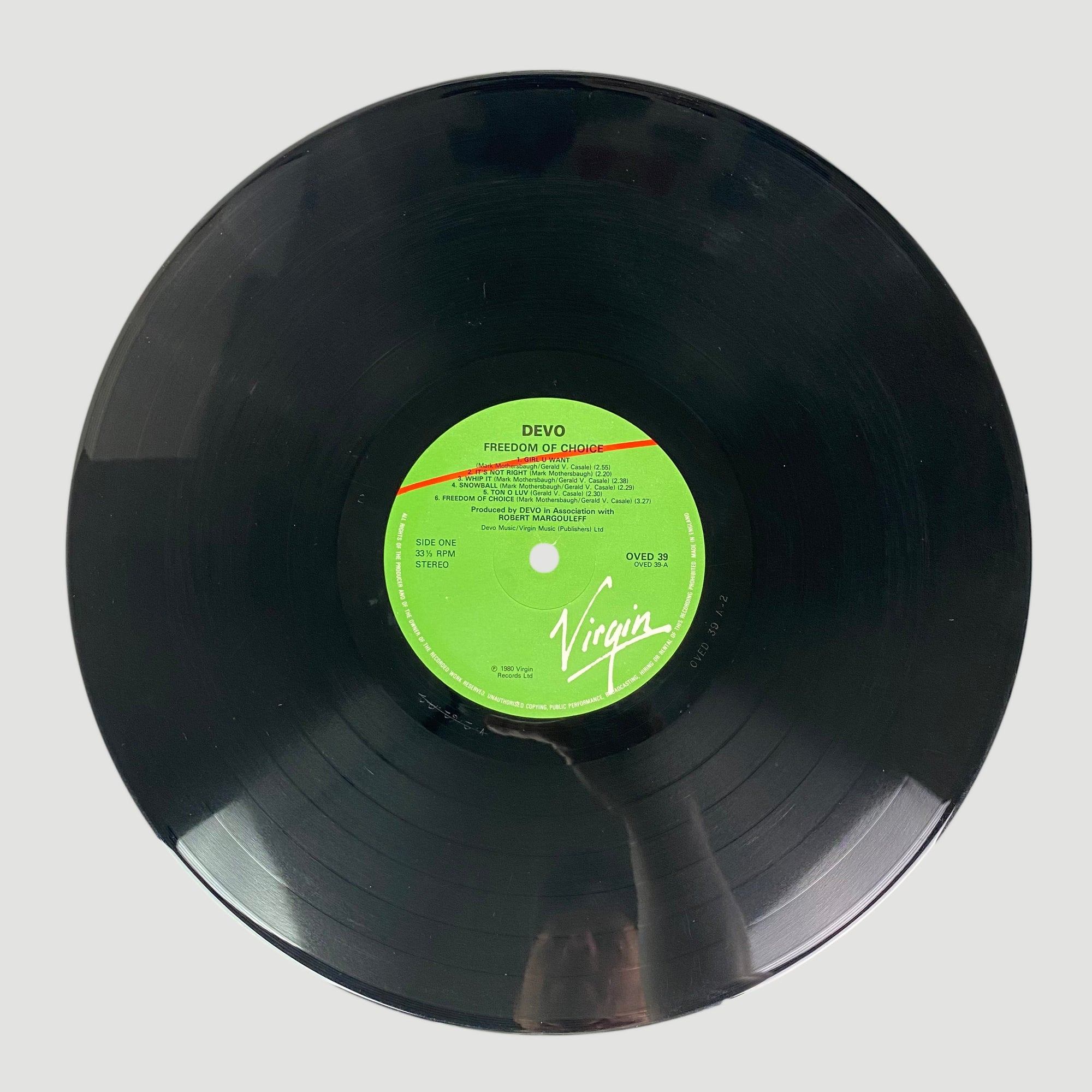 1980 Devo Freedom of Choice LP