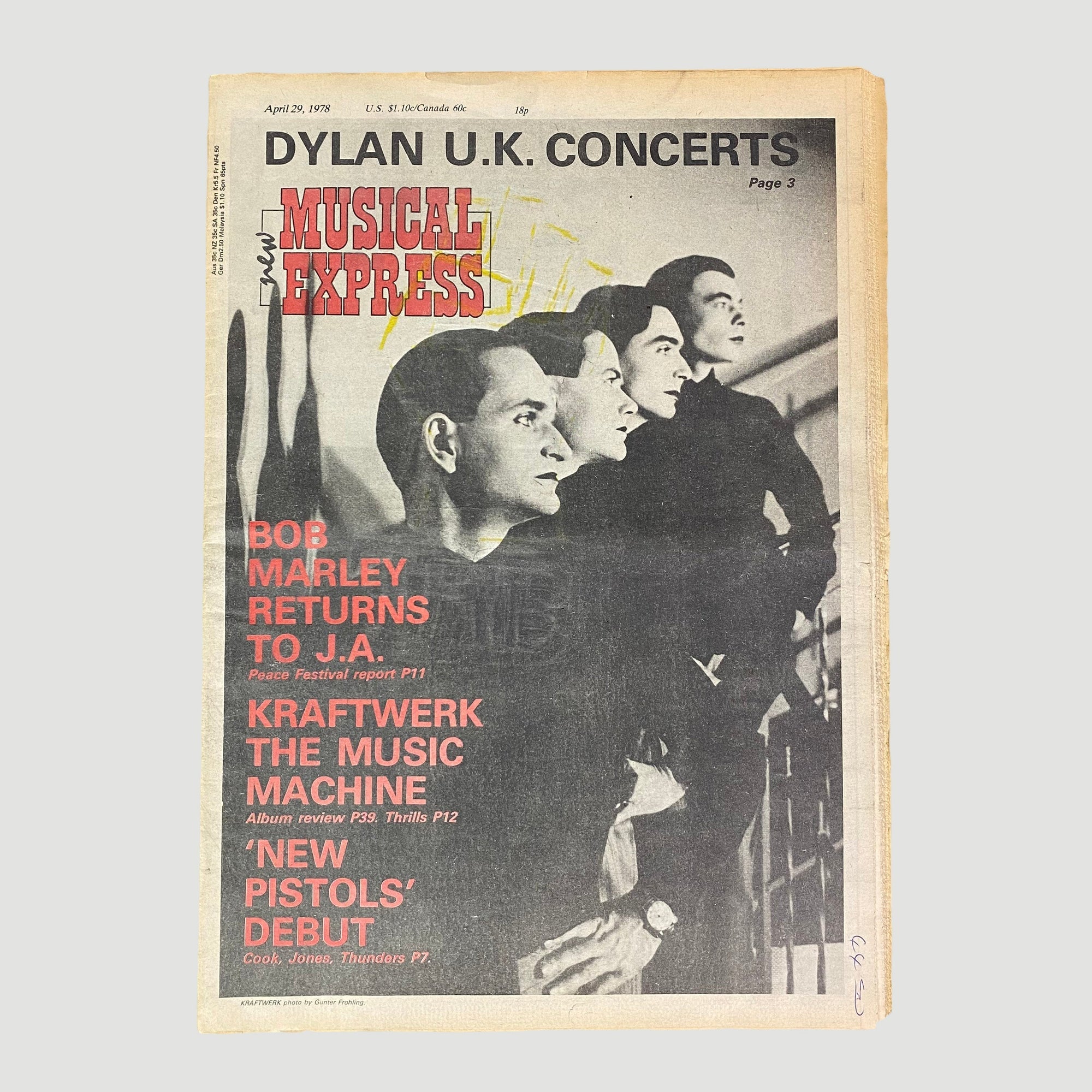 1978 NME Kraftwerk 'Man Machine' Issue