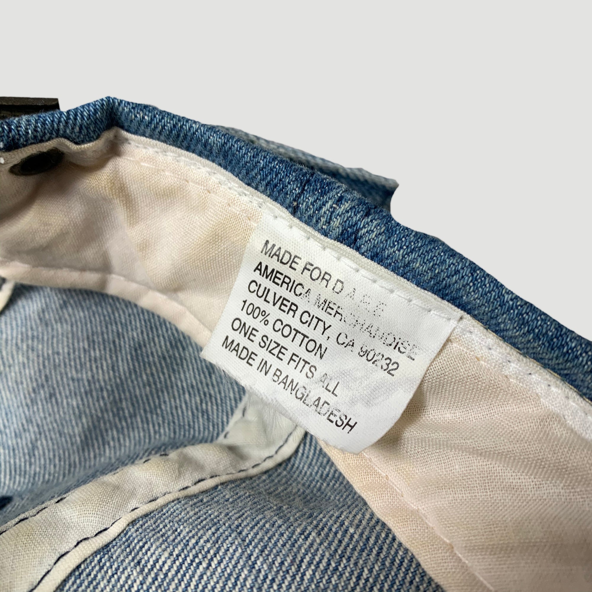 Early 90's D.A.R.E. Denim Strapback Cap