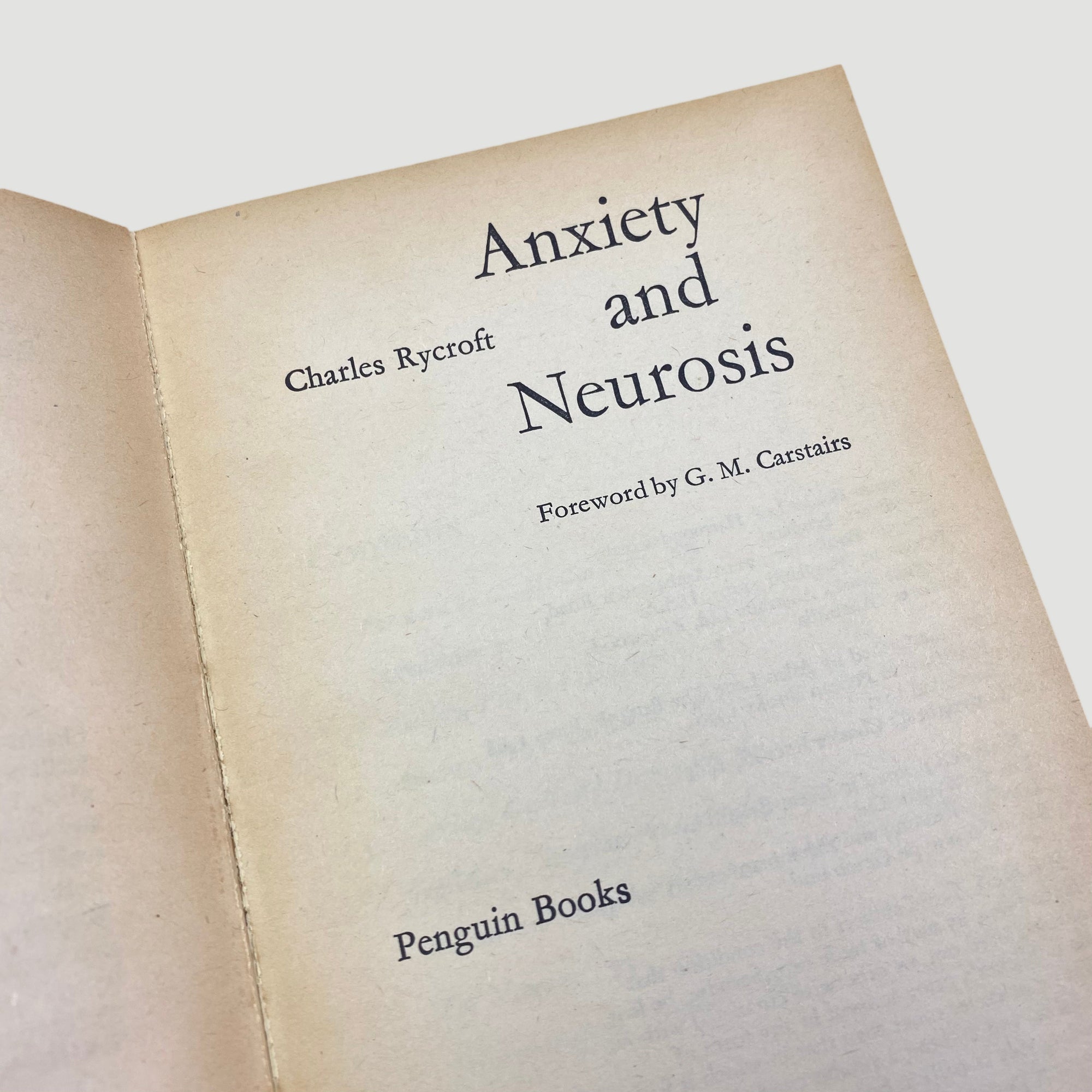 1971 'Anxiety and Neurosis' Pelican