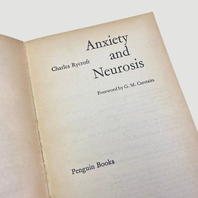 1971 'Anxiety and Neurosis' Pelican