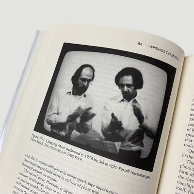 2004 Steve Reich ‘Writings on Music, 1965-2000’