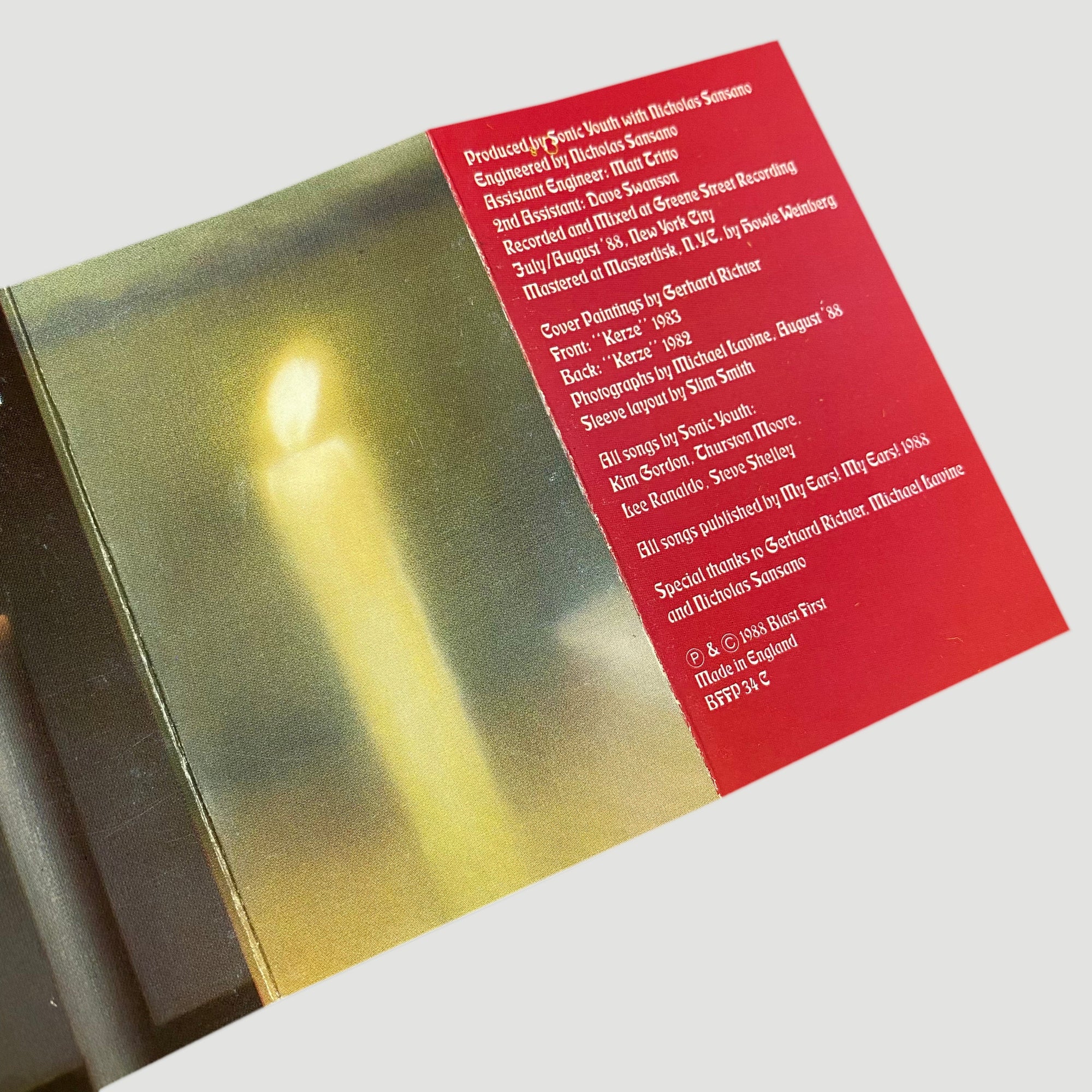 1988 Sonic Youth Daydream Nation Cassette