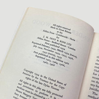 1968 Dylan Thomas Under Milk Wood Paperback