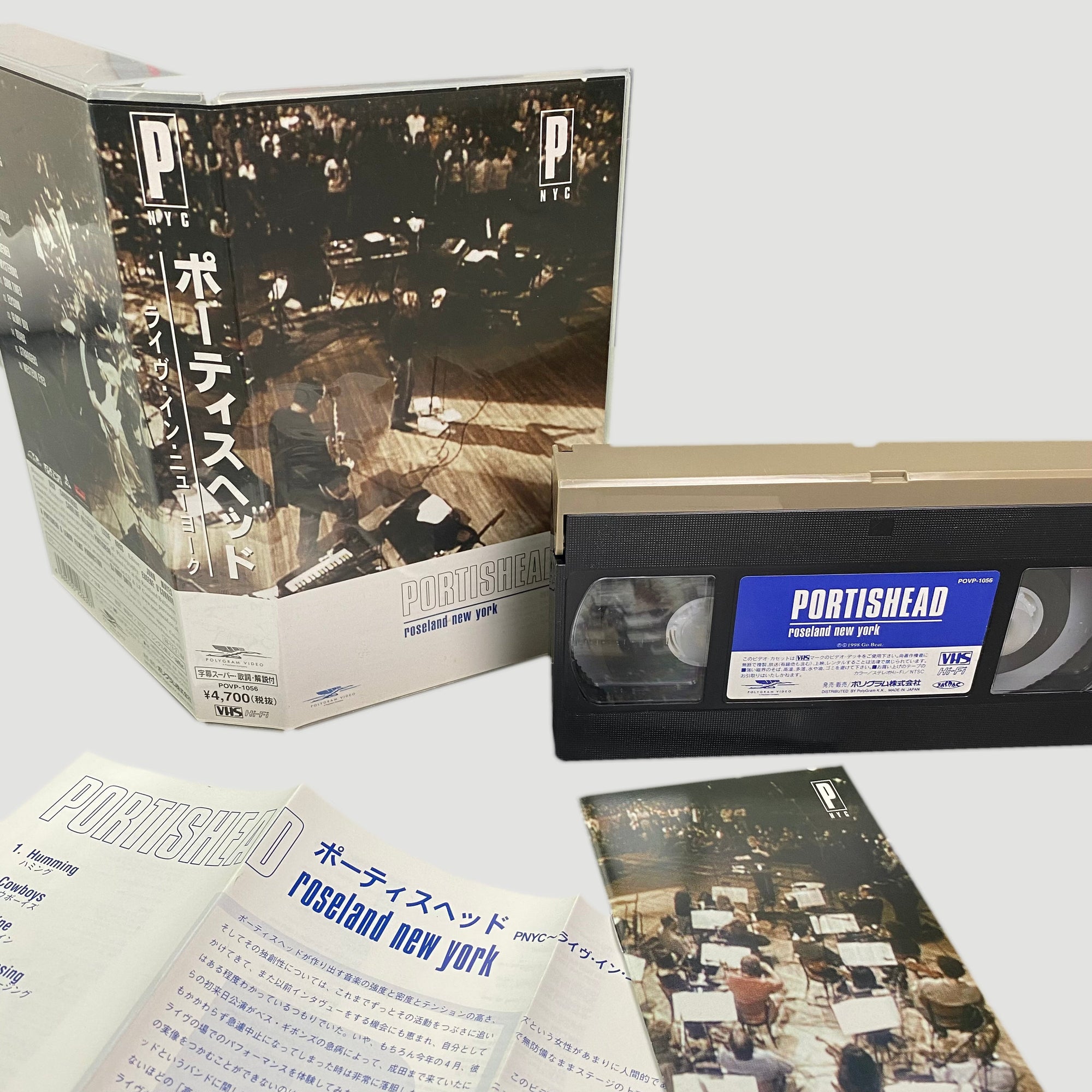 1998 Portishead Roseland NYC Live Japanese VHS + Booklet