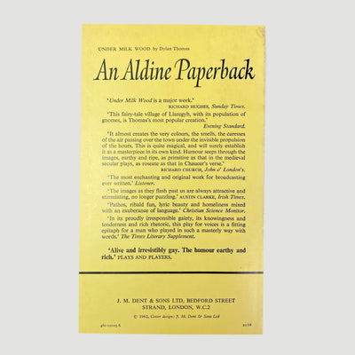 1968 Dylan Thomas Under Milk Wood Paperback