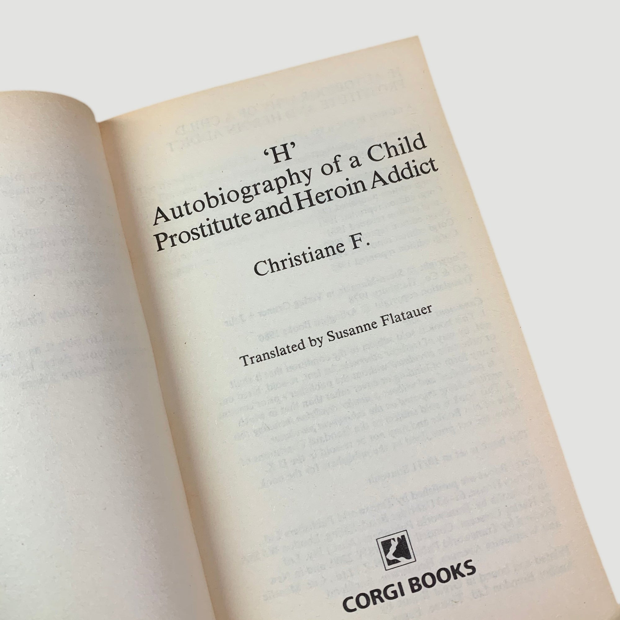 1985 'H’ / Christiane F