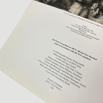 1996 HR Giger ARh+ Book
