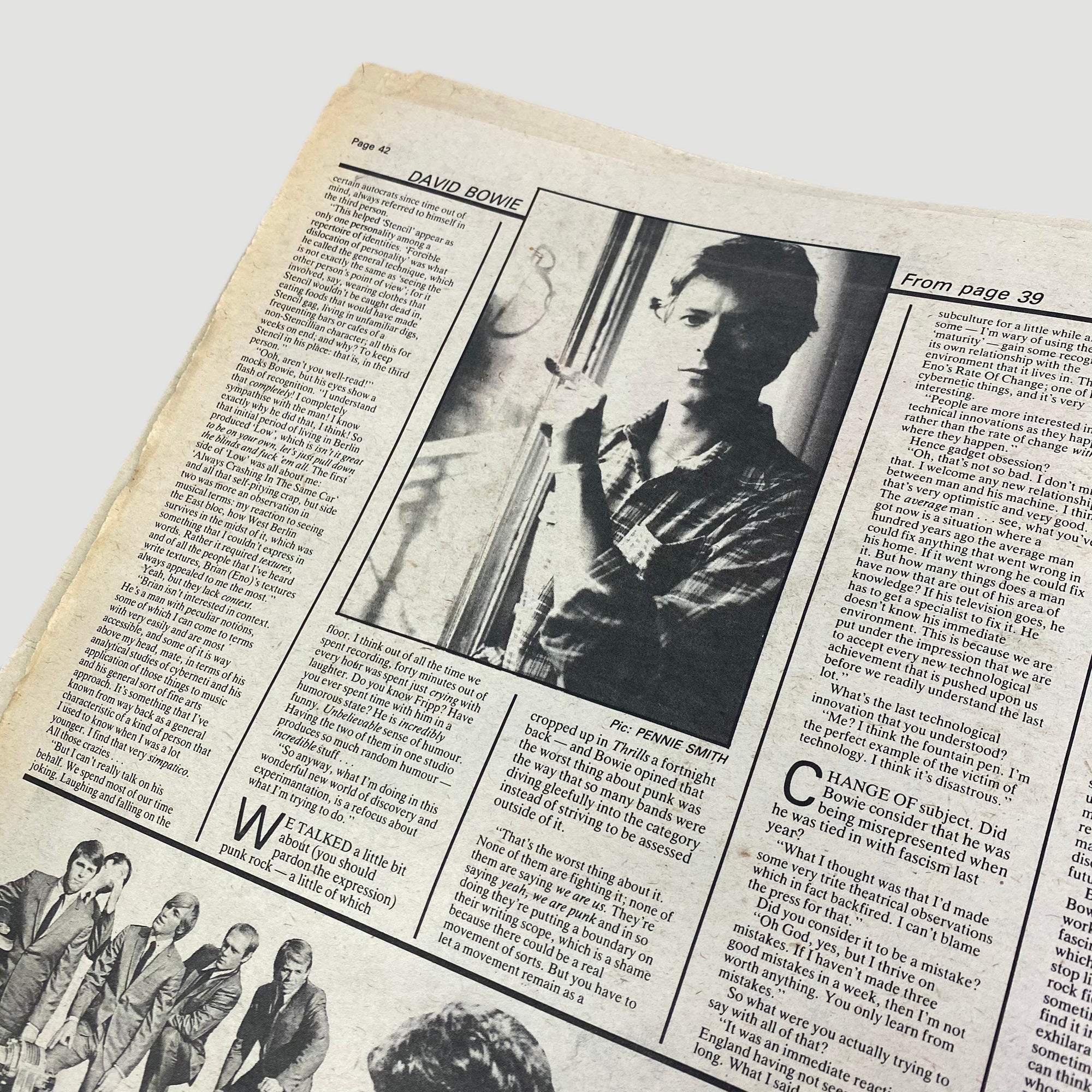 1977 NME Magazine David Bowie Heroes Issue