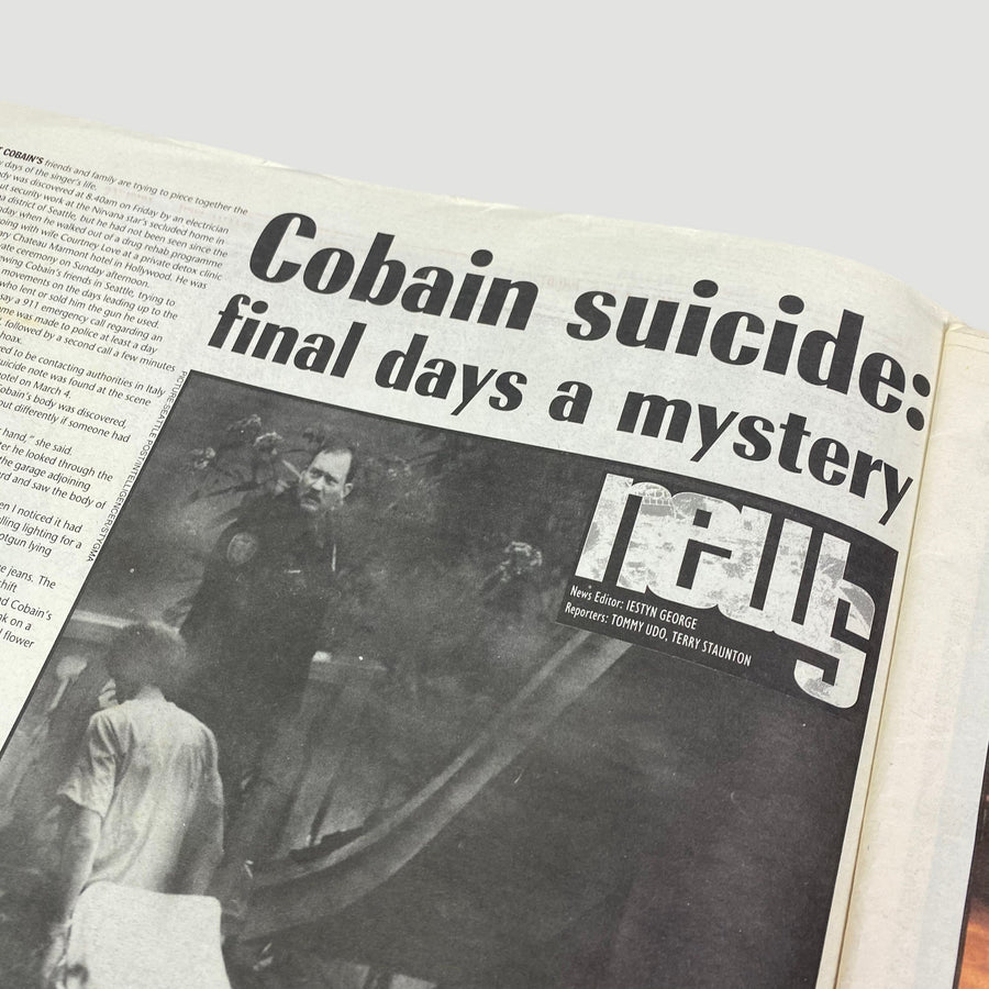 1994 NME Magazine Kurt Cobain Memorial Issue