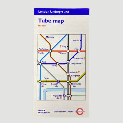 2010 Barbara Kruger London Tube Map