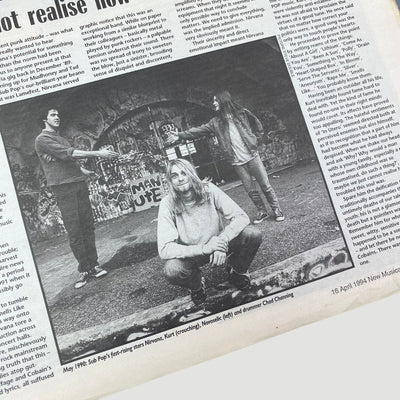 1994 NME Magazine Kurt Cobain Memorial Issue