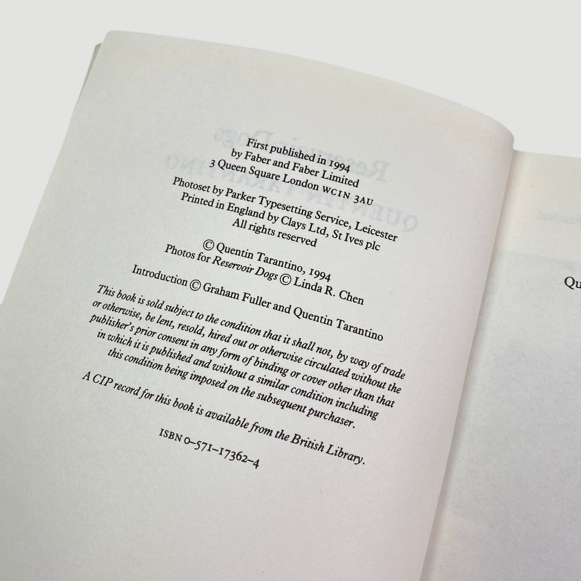 1994 Reservoir Dogs Screenplay