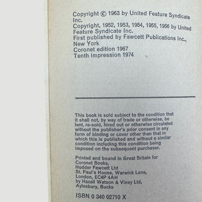 1974 For the Love of Peanuts! Book