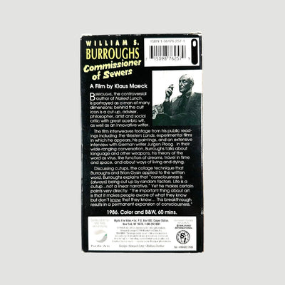 1991 William Burroughs Commissioner of Sewers VHS