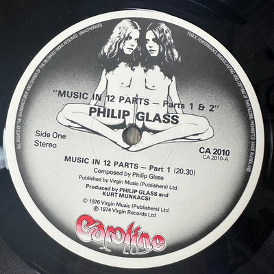 1976 Philip Glass Music in Twelve Parts (1&2) LP