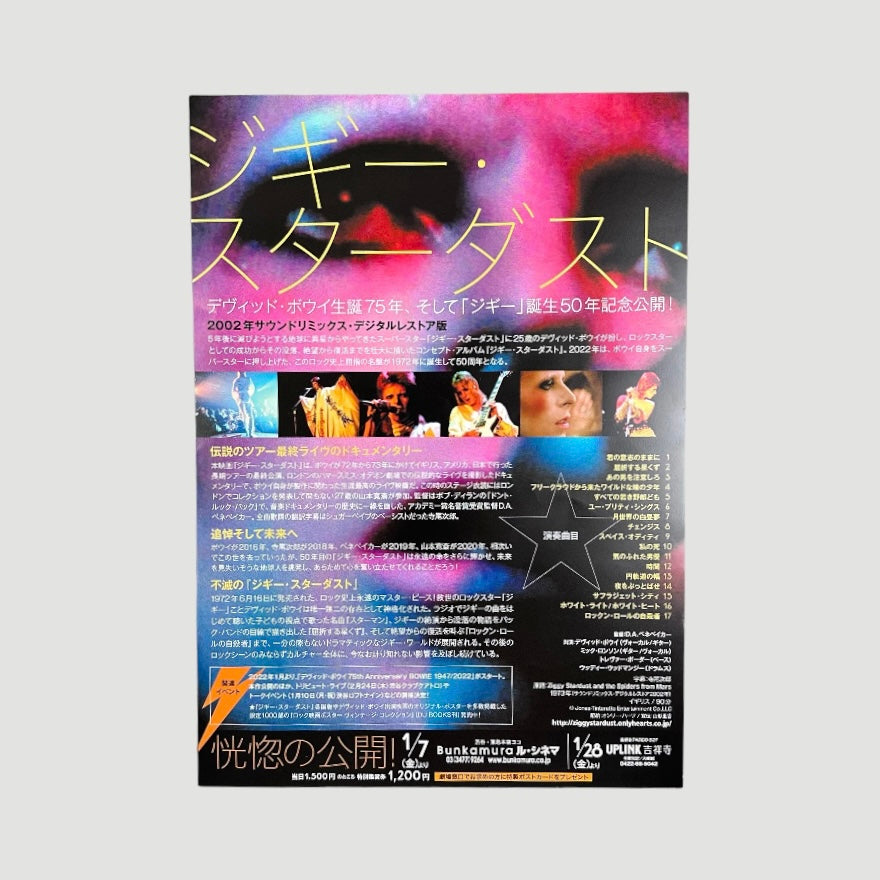 00's Ziggy Stardust & The Spiders From Mars B5 Poster