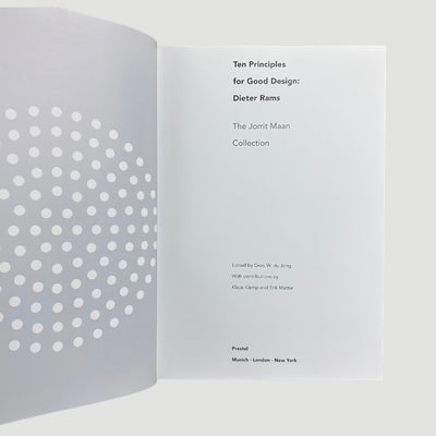 2017 Dieter Rams Ten Princliples fo Good Design 1st HB Edition
