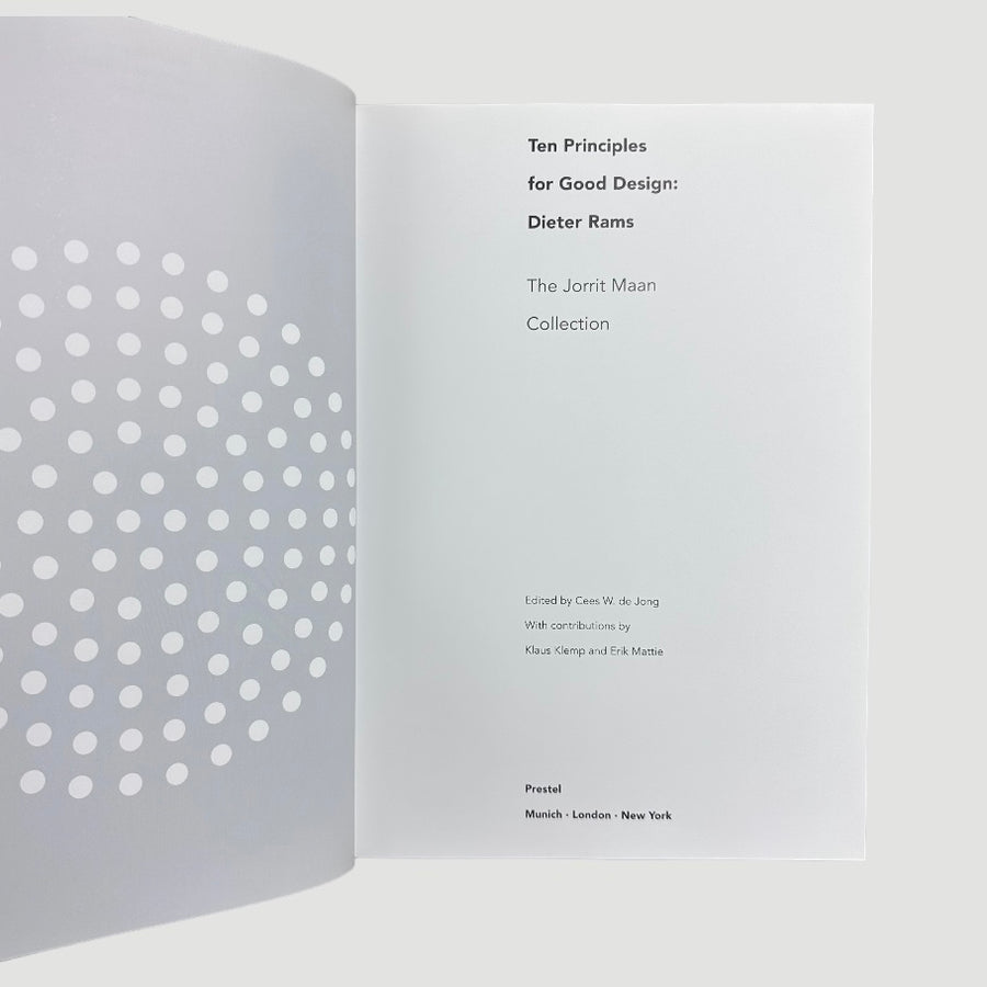 2017 Dieter Rams Ten Princliples fo Good Design 1st HB Edition