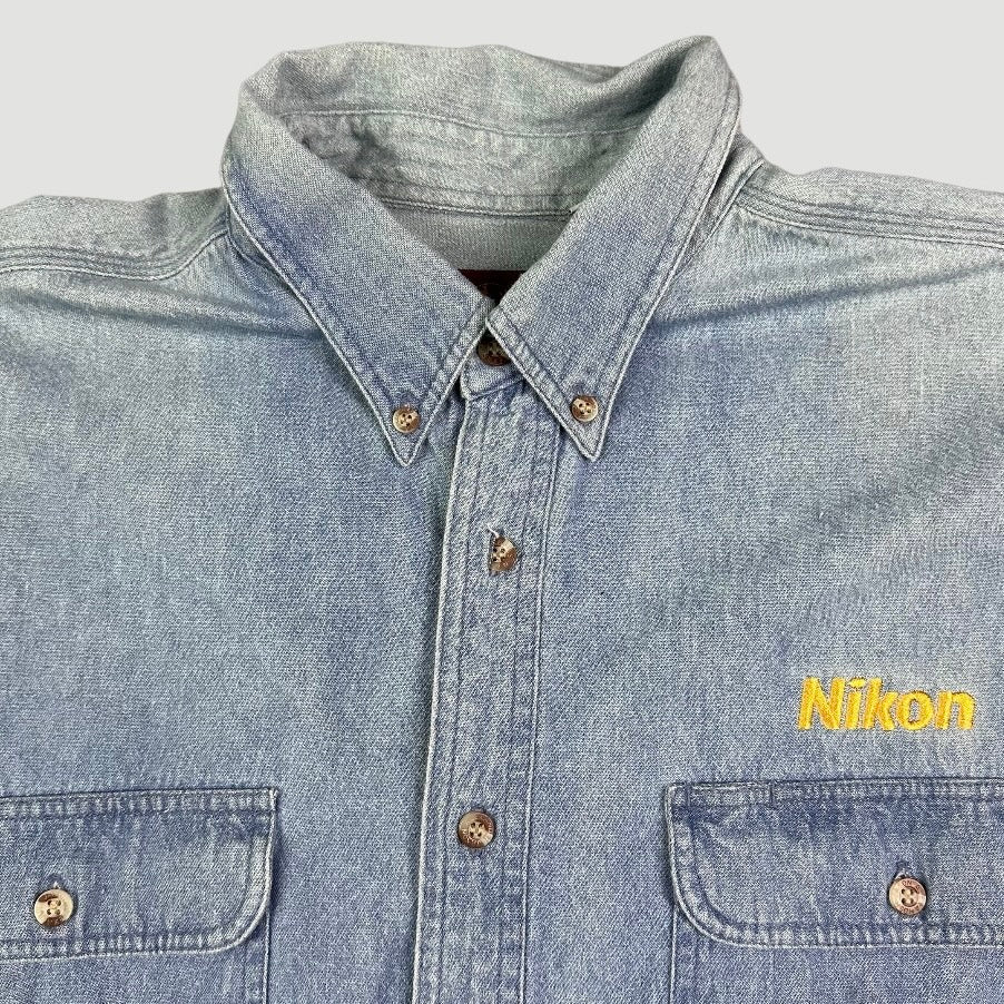90's Nikon Staff Denim Workshirt