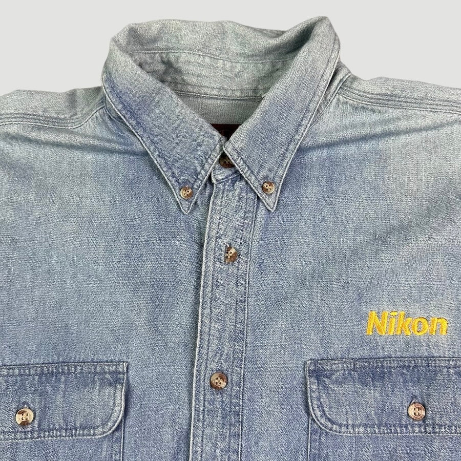 90's Nikon Staff Denim Workshirt