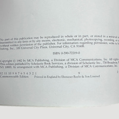 1982 E.T. The Extra Terrestrial Storybook