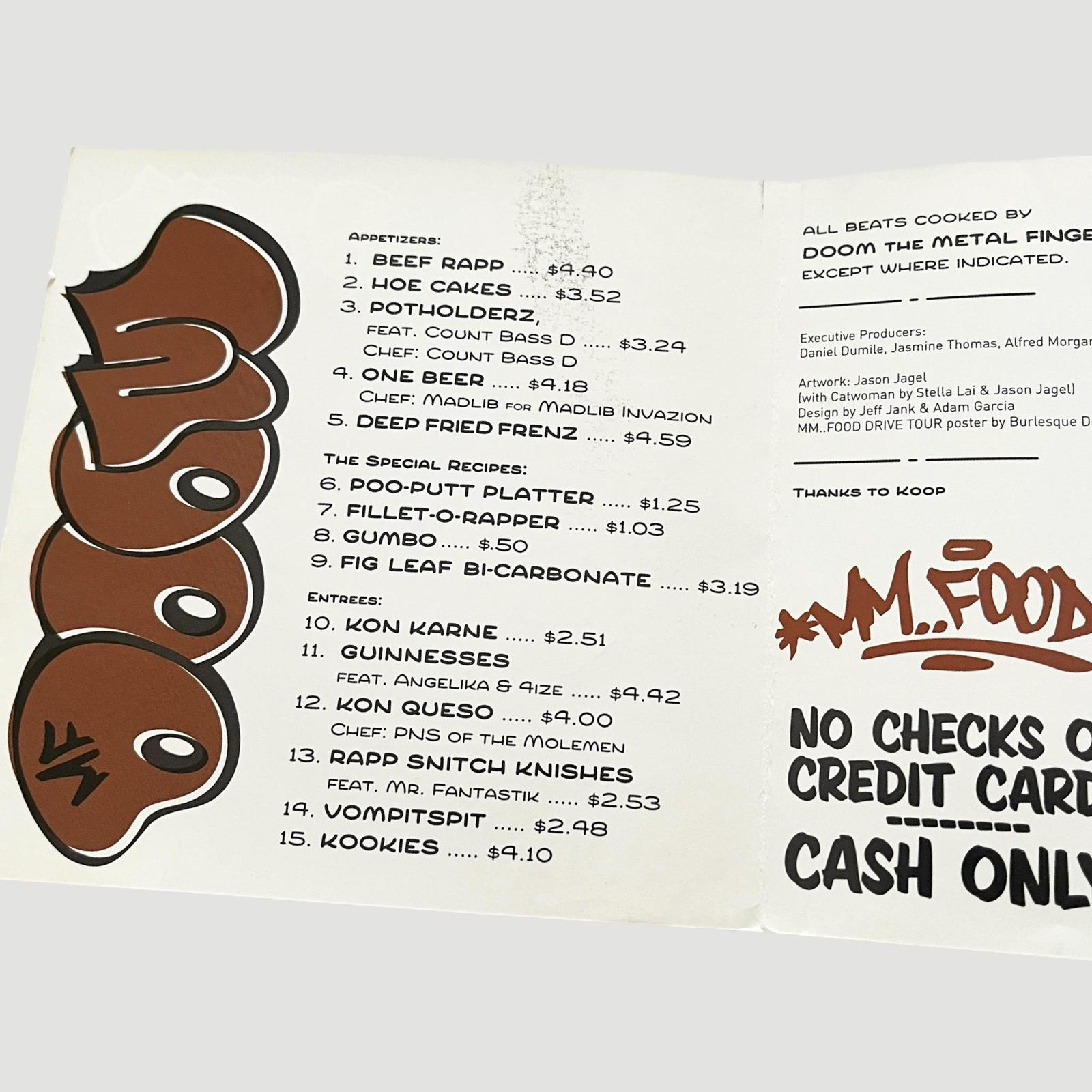 2007 MF DOOM MM..Food Limited CD+DVD