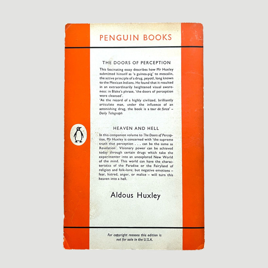 1961 Aldous Huxley The Doors of Perception Penguin