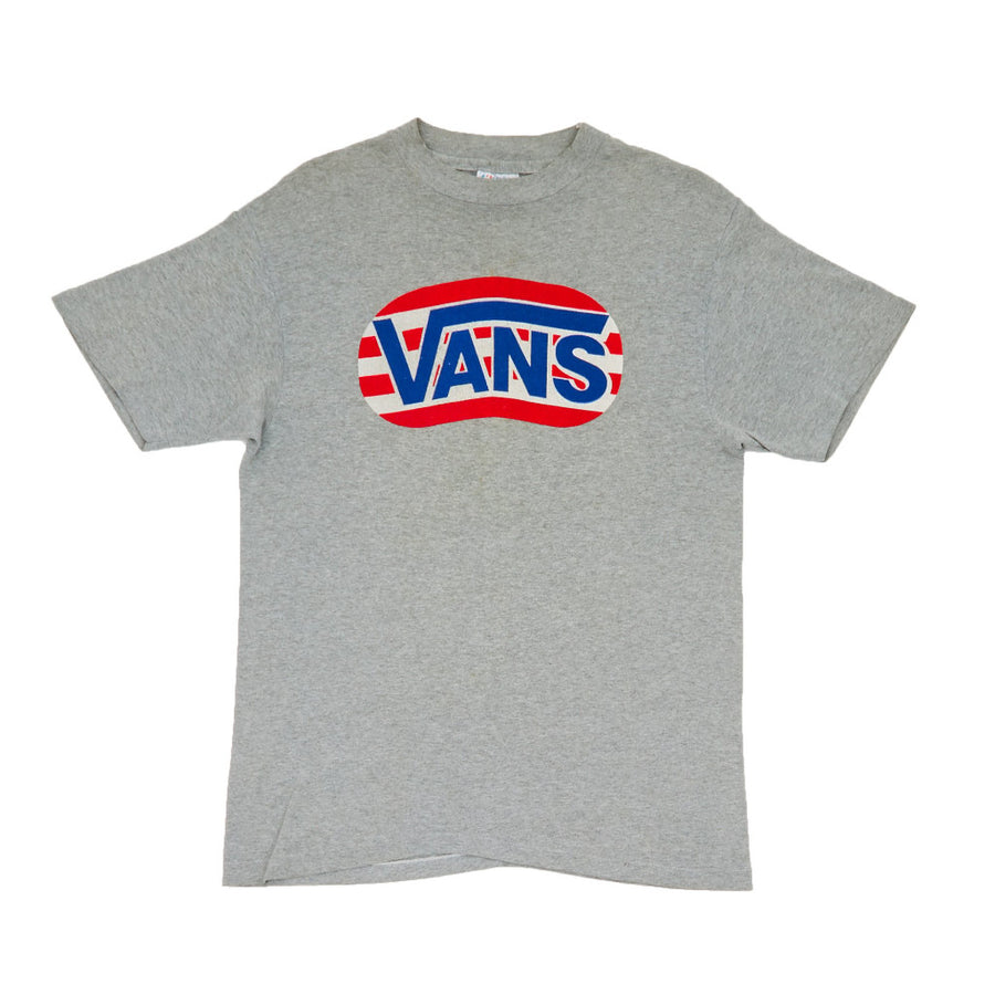 Late 80's Vans Grey Logo T-shirt