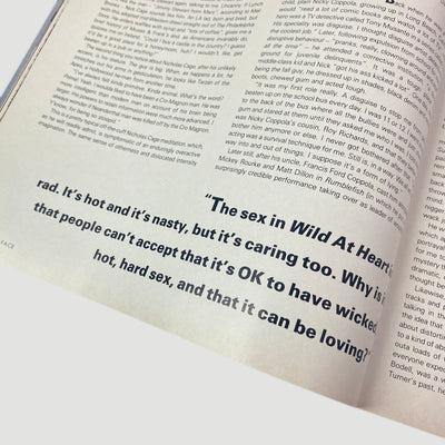1990 The Face Magazine Wild at Heart Issue