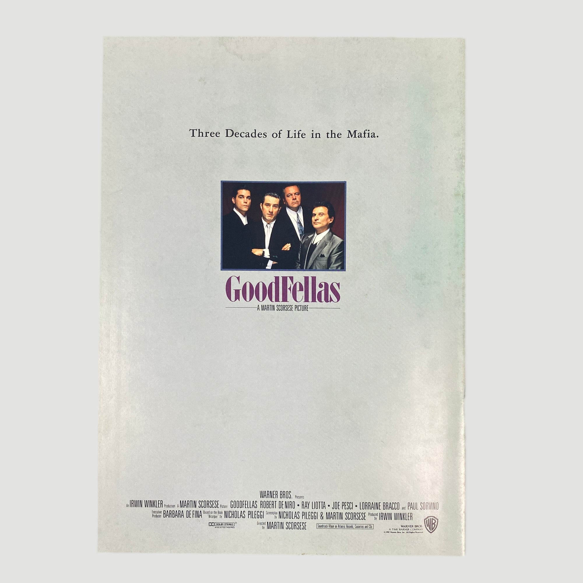 1990 Goodfellas Japanese Release Programme