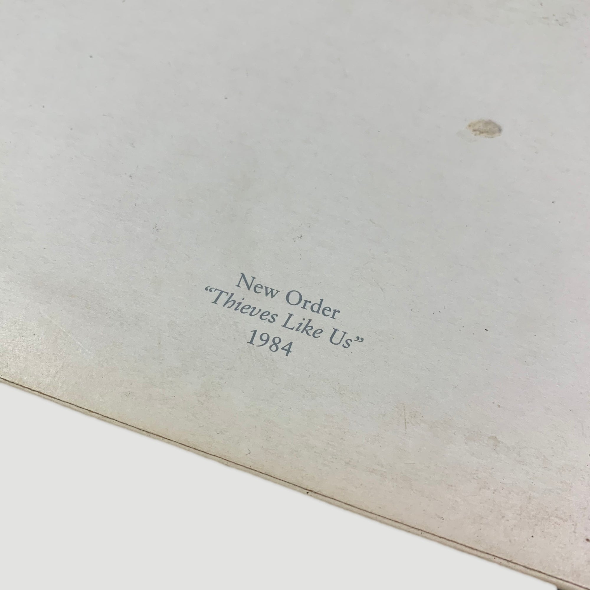 1983 New Order Thieves Like Us Vinyl Single