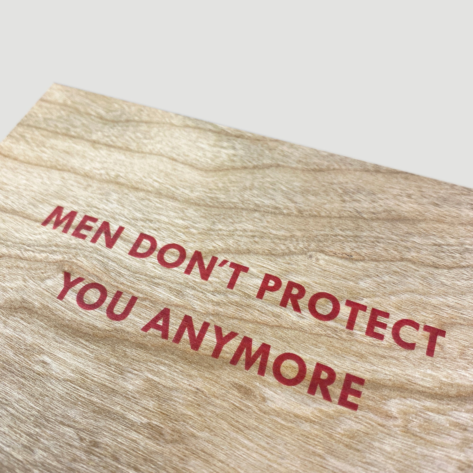 2018 Jenny Holzer 'Truisms' Silkscreen Wooden Postcard