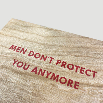 2018 Jenny Holzer 'Truisms' Silkscreen Wooden Postcard