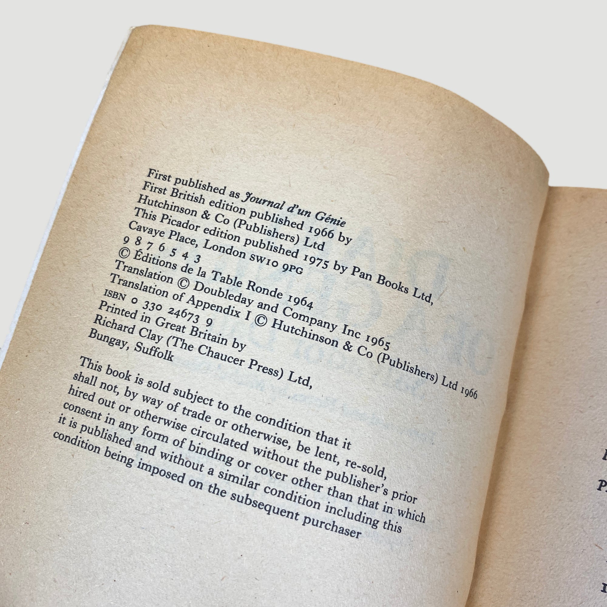 1970's Salvador Dali Diary of a Genius: An Autobiography