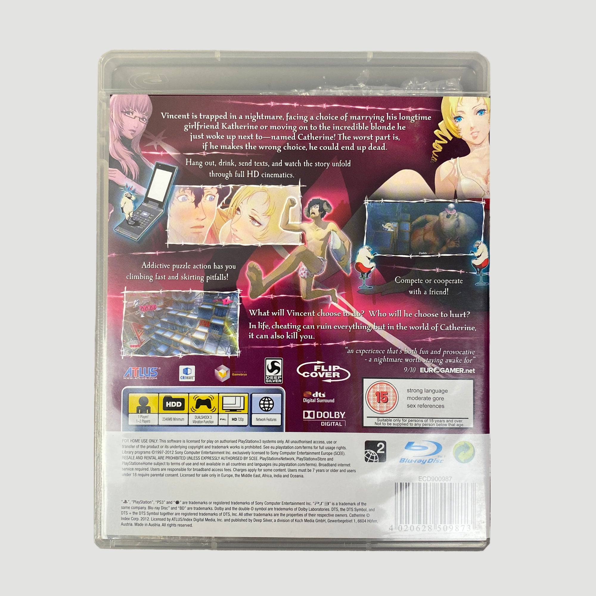 2011 Catherine PS3 Video Game