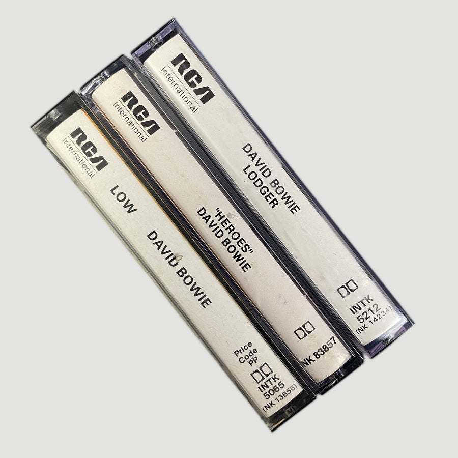 80's David Bowie Berlin Trilogy Cassette Set