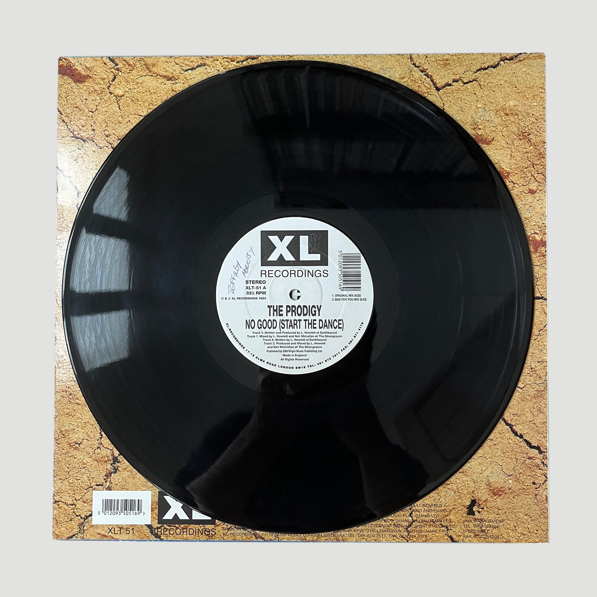 1994 The Prodigy No Good...Start the Dance 12" Single