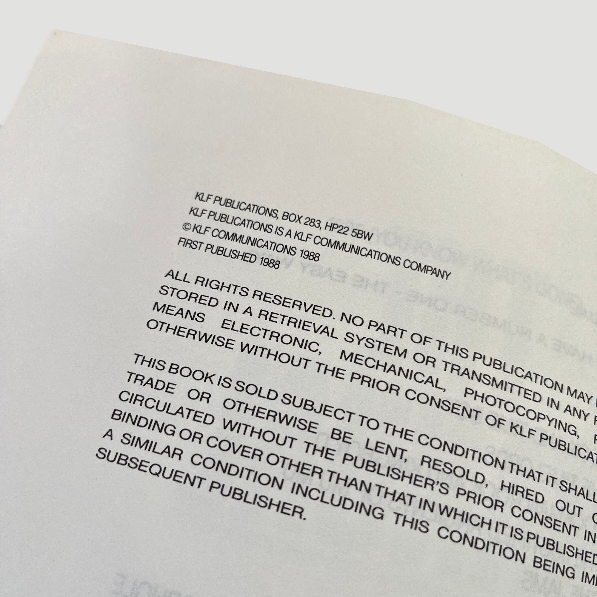 90's The Timelords (KLF) The Manual